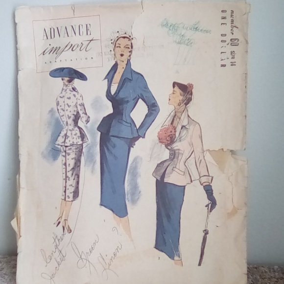 Vogue Pattern Other - Vintage Advance Import Suit Pattern (Rare)